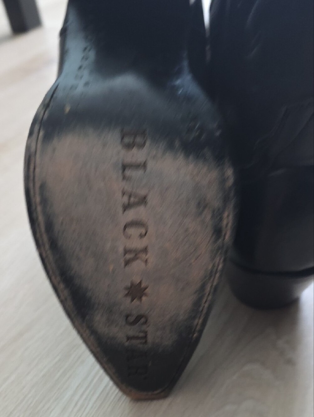 Black Star Leather Matador Women Western Boots - Picture 10 of 16